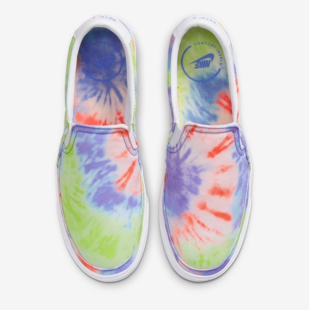 Nike Tie-Dye Slip-On Athletic Shoes - Multicolor - Picture 6 of 9